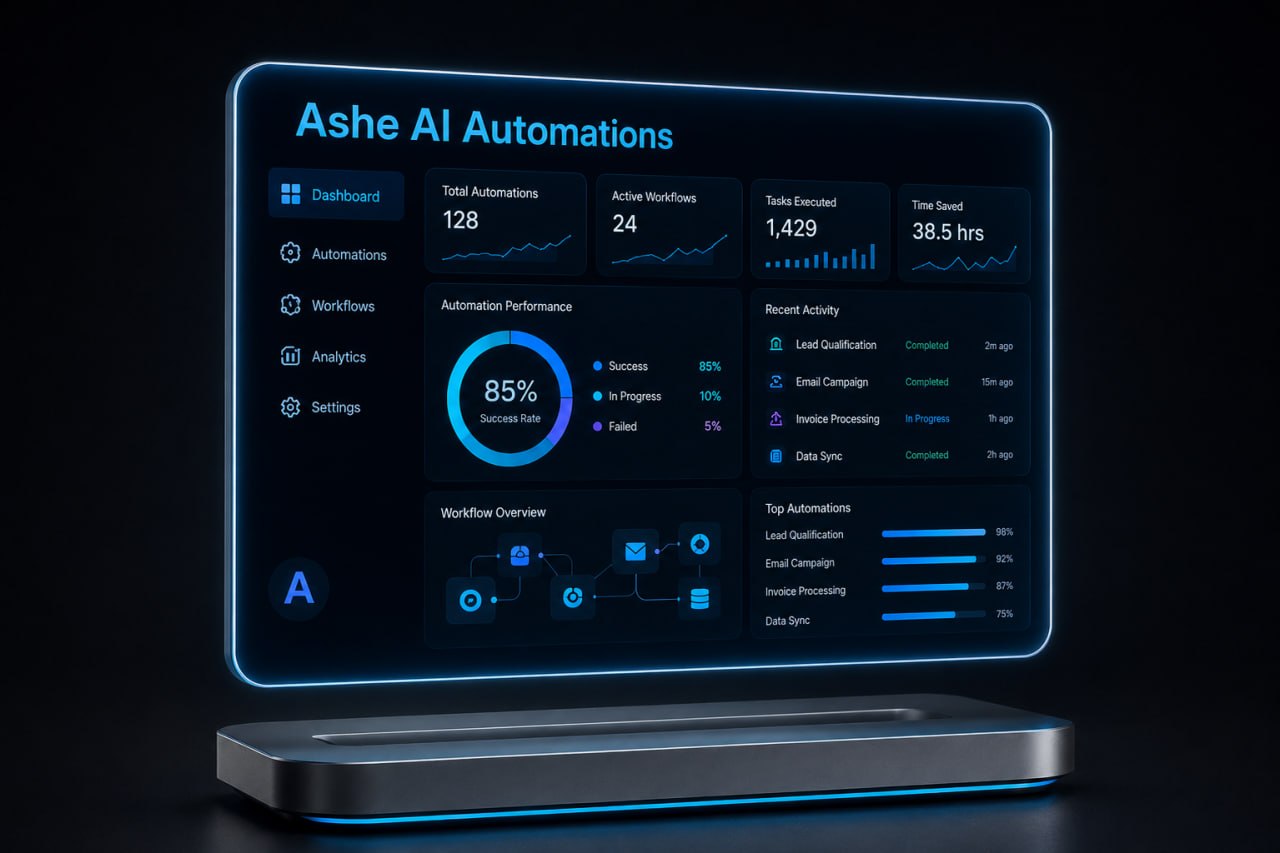 Ashe AI Automations Dashboard